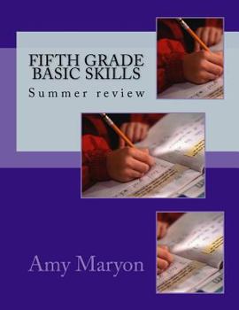 Paperback Summer review of Fifth grade Basic Skills Book