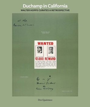 Hardcover Duchamp in California: Walter Hopps Curates a Retrospective Book
