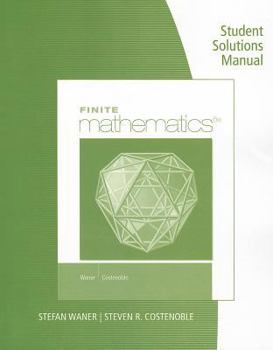 Paperback Student Solutions Manual for Waner/Costenoble's Finite Math Book