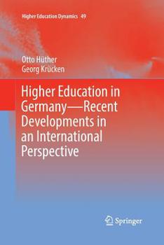 Paperback Higher Education in Germany--Recent Developments in an International Perspective Book