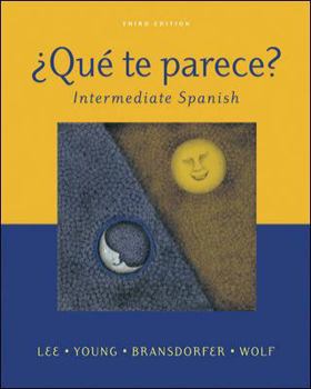 Paperback ?qu? Te Parece? Intermediate Spanish Student Edition with Online Learning Center Bind- In Card Book