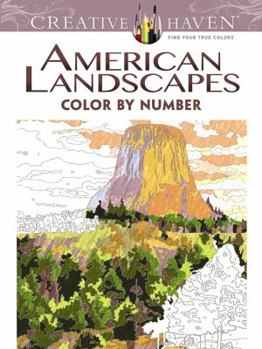 Paperback Creative Haven American Landscapes Color by Number Coloring Book