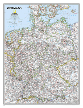 Paperback National Geographic Germany Wall Map - Classic - Laminated (23.5 X 30.25 In) Book