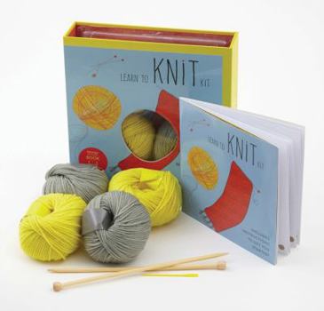 Paperback Learn to Knit Kit: Includes Needles and Yarn for Practice and for Making Your First Scarf-Featuring a 32-Page Book with Instructions and  [With Needle Book
