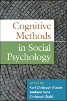 Hardcover Cognitive Methods in Social Psychology Book