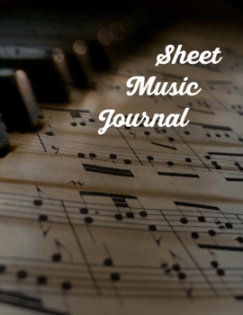 Paperback Sheet Music Journal Book