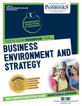 Paperback Business Environment and Strategy (Rce-27): Passbooks Study Guide Volume 27 Book