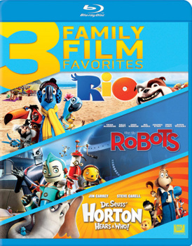Blu-ray Robots / Horton Hears a Who! / Rio Book