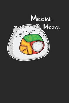 Kawaii Sushi Notebook - Japanese Journal Planner: Anime Lolita Organizer For Men Women Kids Dot Grid