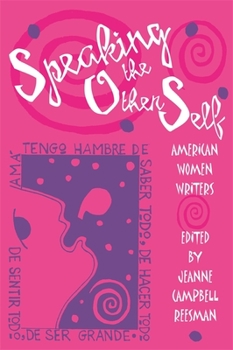 Paperback Speaking the Other Self: American Women Writers Book