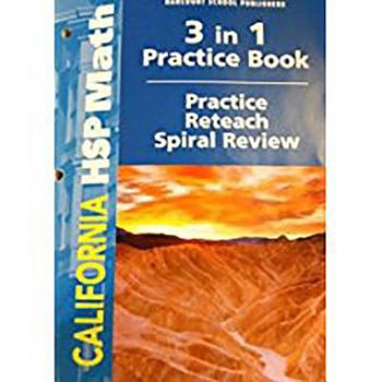 Harcourt School Publishers Math: Practice/Reteach Workbook Student Edition Grade 6