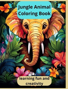 Paperback Jungle Animal Coloring Book: learning fun and creativity For Adults with Owls, Foxes Book