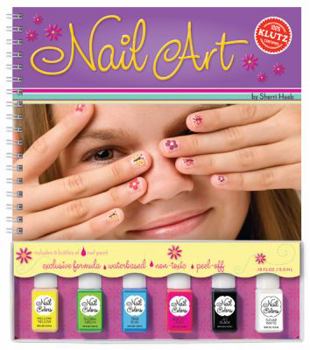 Spiral-bound Nail Art [With 6 Bottles of Nail Paint] Book