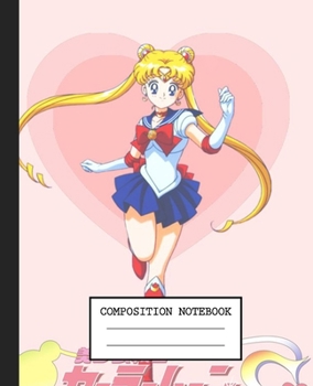 Notebook: Anime Japan Sailor Moon Soft Glossy Cover Graph Paper Pages Book 7.5 x 9.25 Inches 110 Pages