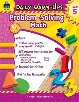 Paperback Daily Warm-Ups: Problem Solving Math Grade 5 Book