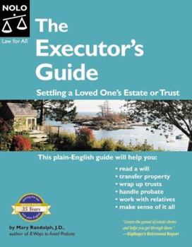 Paperback The Executor's Guide: Settling a Loved One's Estate or Trust Book