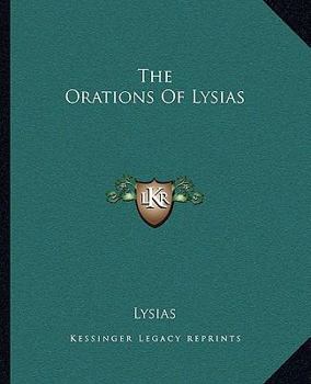 Paperback The Orations Of Lysias Book