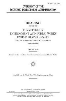 Oversight of the Economic Development Administration