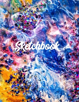 Sketchbook: Notebook for Sketching, Doodling, Painting, Drawing or Writing 8.5 x 11 100 Pages, 8.5 x 11 (Pretty Cute Abstract Cover Vol. 46) (Jolly Pockets Sketchbooks)