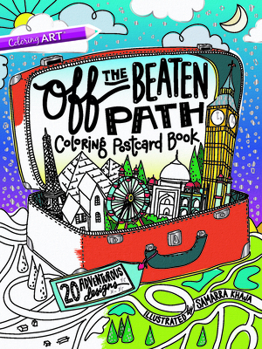 Paperback Off the Beaten Path Coloring Postcard Book: 20 Adventurous Designs Book