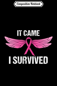 Composition Notebook: Womens Breast Cancer Survivor Pink Ribbon Dragonfly Wings  Journal/Notebook Blank Lined Ruled 6x9 100 Pages
