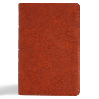 Imitation Leather CSB Large Print Personal Size Reference Bible, Digital Study Edition, Burnt Sienna Leathertouch Book