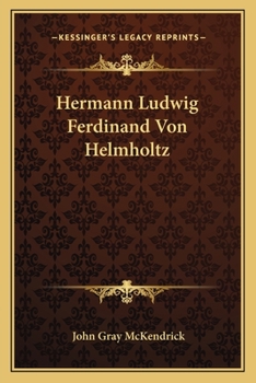 Paperback Hermann Ludwig Ferdinand Von Helmholtz Book