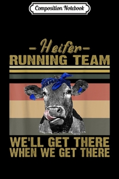 Composition Notebook: Funny Heifer Running Team Loves Dutch National Flag Gift  Journal/Notebook Blank Lined Ruled 6x9 100 Pages