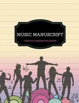 Paperback Music Manuscript - 8 Staves Book