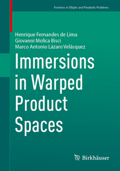 Paperback Immersions in Warped Product Spaces Book