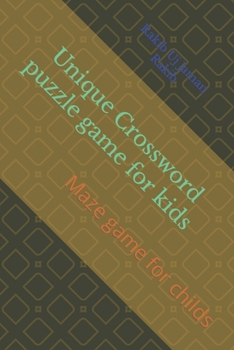Paperback Unique Crossword puzzle game for kids: Maze game for childs Book