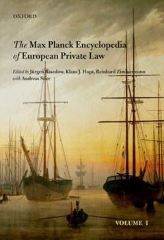 Paperback Max Planck Encyclopedia of European Private Law Book