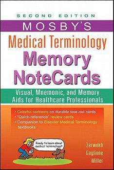 Spiral-bound Mosby's Medical Terminology Memory NoteCards Book