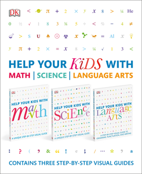 Paperback Help Your Kids with Math, Science, and Language Arts Box Set: Contains Three Step-By-Step Visual Guides Book