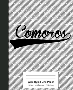 Paperback Wide Ruled Line Paper: COMOROS Notebook Book