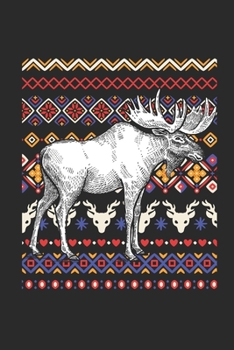 Ugly Christmas - Moose: Graph Ruled Notebook – Journal for Ugly Christmas Gift And New Year Gift Idea