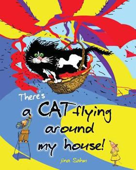 Paperback There's a cat flying around my house! Book
