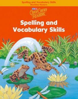 Paperback Open Court Reading - Spelling and Vocabulary Skills Blackline Masters - Grade 1 Book