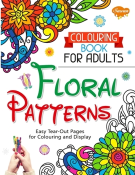 Paperback Colouring Book for Adults Floral Patterns Book