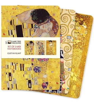 Paperback Gustav Klimt Set of 3 MIDI Notebooks Book