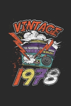 Vintage 1978: Graph Ruled Notebook – Journal for Birthday Gift Idea