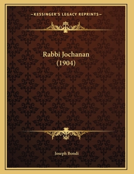 Paperback Rabbi Jochanan (1904) Book