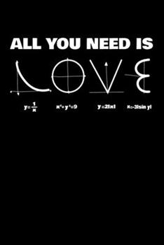 Notizbuch: Liebe Mathematik Nerd Gleichung Lustiges Geschenk 120 Seiten, 6X9 (Ca. A5), Karomuster