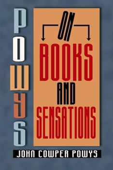 Paperback Powys on Books and Sensations Book