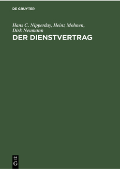 Hardcover Der Dienstvertrag [German] Book