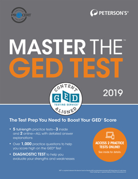 Paperback Master the GED Test 2019 Book