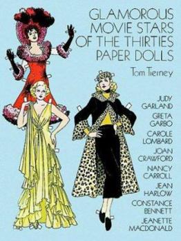 Paperback Glamorous Movie Stars of the Thirties Paper Dolls Book