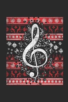 Ugly Christmas - Music: Blank Lined Notebook - Journal for Ugly Christmas Gift And New Year Gift Idea