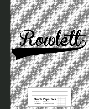 Paperback Graph Paper 5x5: ROWLETT Notebook Book