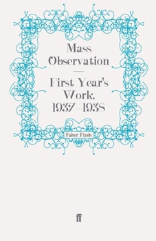 Paperback First Year's Work, 1937-1938 Book